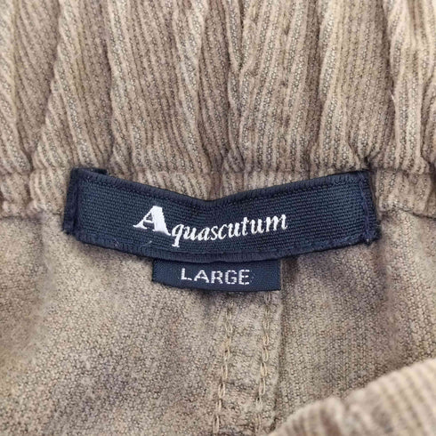アクアスキュータム AQUASCUTUM コーデュロイ イージー ストレート パンツ メンズ L