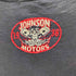 Johnson Motors PASADENA CALIF ジョンソン モーターズ スカル プリント ロンT バイカー メンズ