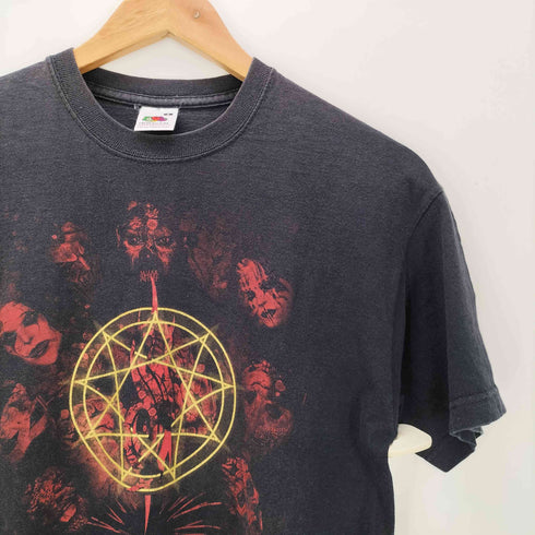 フルーツオブザルーム FRUIT OF THE LOOM バンド プリント Tシャツ バンT フェード ヘヴィメタル メンズ import:S