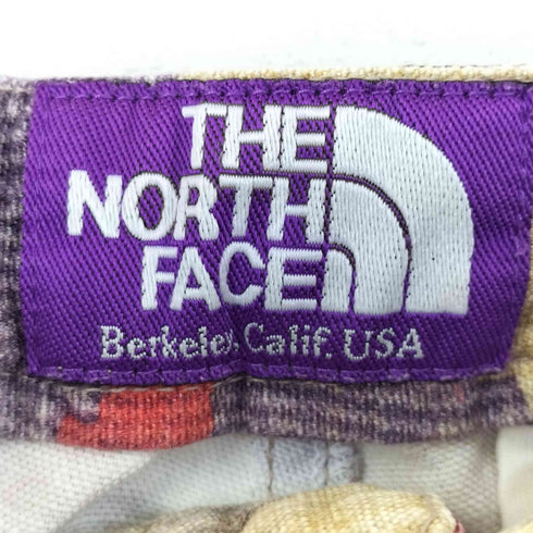 ノースフェイスパープルレーベル THE NORTH FACE PURPLE LABEL USA製 リネン ネイティブ柄 クライミング ショート パンツ メンズ 32