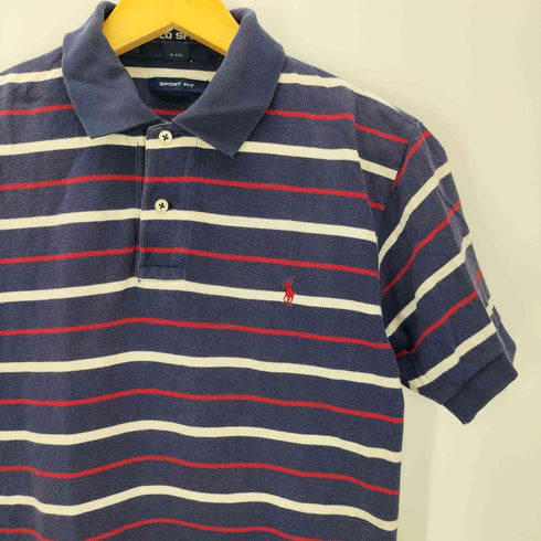 ポロスポーツラルフローレン POLO SPORT RALPH LAUREN 90S SPORT FIT ポニー 刺繍 ボーダー ポロシャツ メンズ import:M
