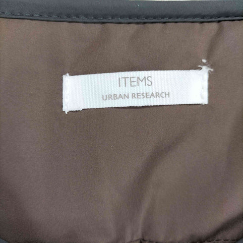 アイテムズアーバンリサーチ ITEMS URBAN RESEARCH 中綿キルティングノーカラージャケット レディース JPN:S
