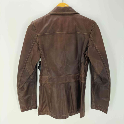 マックスアンドコー MAX&CO. MADE IN ITALY Cow Leather イタリア製 本革 牛革 オール カウレザー カバーオール ジャケット レディース EUR:40