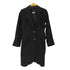マックスアンドコー MAX&CO. MADE IN ITALY Mohair Wool イタリア製 モヘア ウール チェスター ロング コート ブラック レディース EUR:40