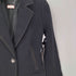 マックスアンドコー MAX&CO. MADE IN ITALY Mohair Wool イタリア製 モヘア ウール チェスター ロング コート ブラック レディース EUR:40