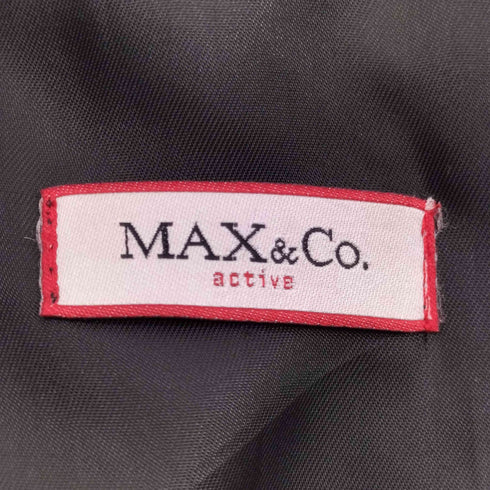 マックスアンドコー MAX&CO. MADE IN ITALY Mohair Wool イタリア製 モヘア ウール チェスター ロング コート ブラック レディース EUR:40