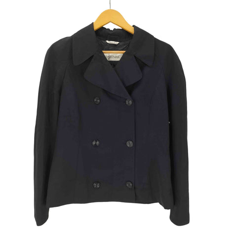 スポーツマックス SPORTMAX by Max Mara MADE IN ITALY イタリア製 現行 白タグ ダブル バルマカーン ステンカラー ショート コート レディース EUR:44