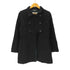 スポーツマックス SPORTMAX by Max Mara 90S OLD MADE IN ITALY Napoleon イタリア製 白タグ バージン ウール ダブル ナポレオン バルマカーン ステンカラー ロング コート ブラック Y2K レディース EUR:42