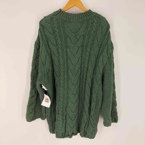 マウジー moussy M_ CABLE KNIT TUNIC ケーブルニット レディース FREE