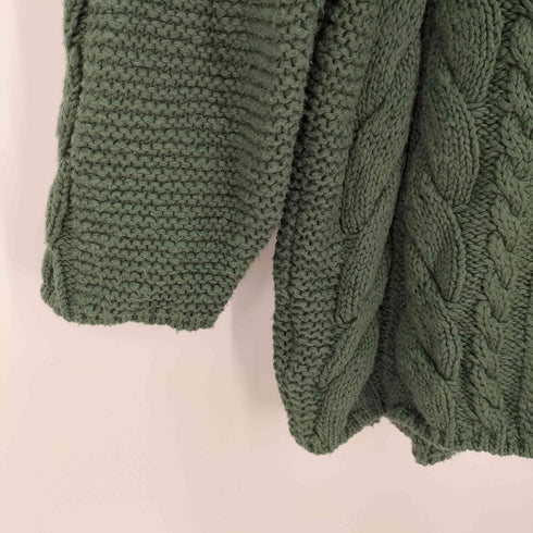 マウジー moussy M_ CABLE KNIT TUNIC ケーブルニット レディース FREE