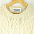 HAND KNIT ウール ケーブルニット メンズ import:M