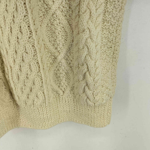 HAND KNIT ウール ケーブルニット メンズ import:M