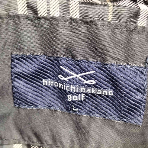 ヒロミチナカノ hiromichi nakano GOLF 刺繍ロゴ 中綿 フーデッド ブルゾン メンズ JPN:L
