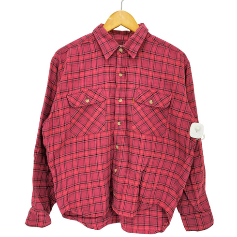 リーバイス Levis ORANGE TAB チェック ネル シャツ メンズ import:M