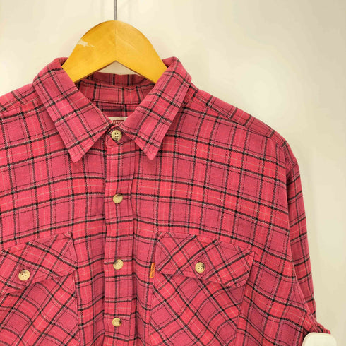 リーバイス Levis ORANGE TAB チェック ネル シャツ メンズ import:M