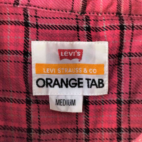 リーバイス Levis ORANGE TAB チェック ネル シャツ メンズ import:M