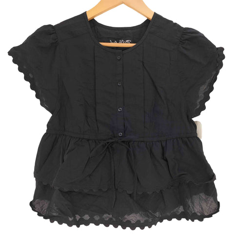 ミルクフェド MILKFED. FRILL AND LACE BLOUSE レディース ONE SIZE