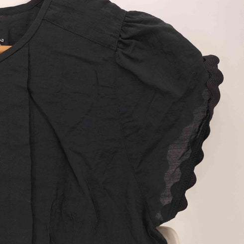 ミルクフェド MILKFED. FRILL AND LACE BLOUSE レディース ONE SIZE