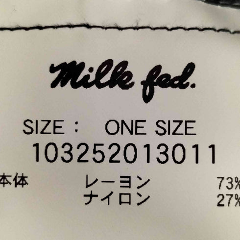 ミルクフェド MILKFED. FRILL AND LACE BLOUSE レディース ONE SIZE