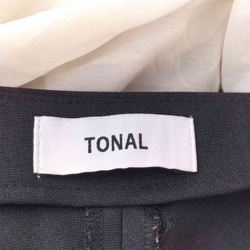 トーナル TONAL シフォンスリーブ マーメイド ワンピース レディース 38