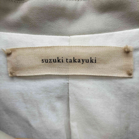 スズキタカユキ suzuki takayuki stand-fall-collar coat レディース JPN:1