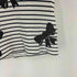 ローブドシャンブルコムデギャルソン robe de chambre COMME des GARCONS ボーダーリボンプリント半袖Tシャツ レディース