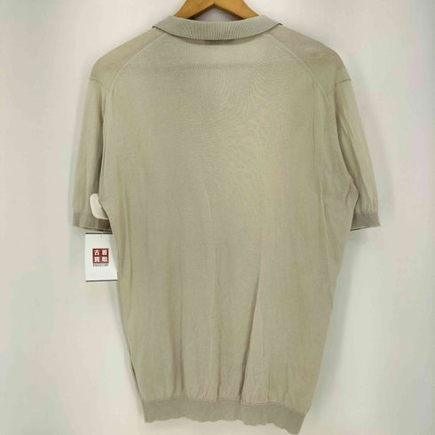 ジョンスメドレー JOHN SMEDLEY イギリス製 SEA ISLAND COTTON スキッパー ニット ポロシャツ メンズ import:L