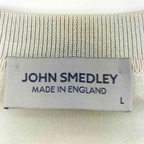 ジョンスメドレー JOHN SMEDLEY イギリス製 SEA ISLAND COTTON スキッパー ニット ポロシャツ メンズ import:L