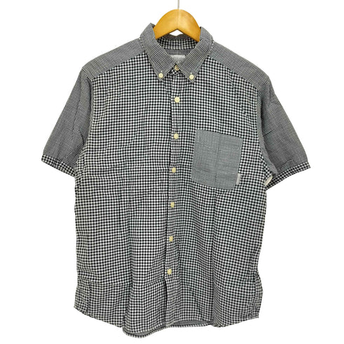 コロンビア Columbia 半袖 ギンガムチェック ボタンダウン シャツ メンズ import:L