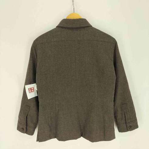 マーガレットハウエル MARGARET HOWELL カシミヤ混 フラップポケット レギュラカラーシャツジャケット レディース US:0-2