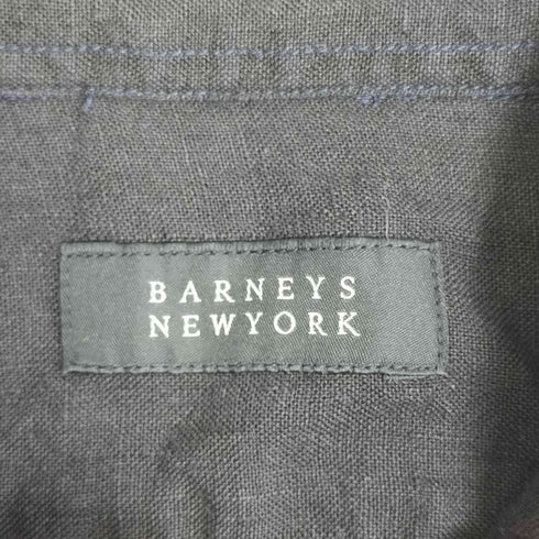 バーニーズニューヨーク BARNEYS NEWYORK L/S ロングスリーブ リネンシャツ メンズ XL