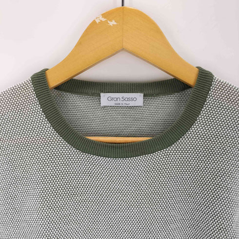 グランサッソ Gran Sasso ワッフル ニットセーター メンズ