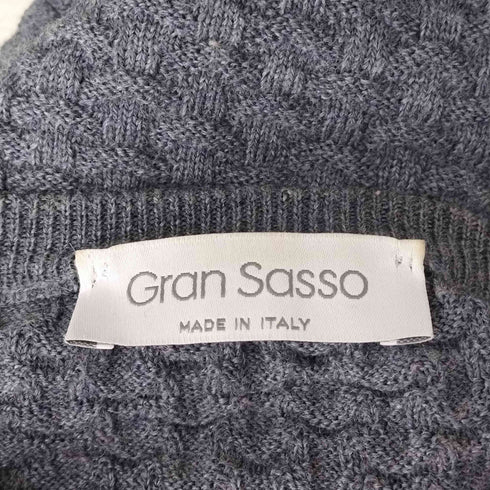 グランサッソ Gran Sasso イタリア製 クルーネックウールニット メンズ