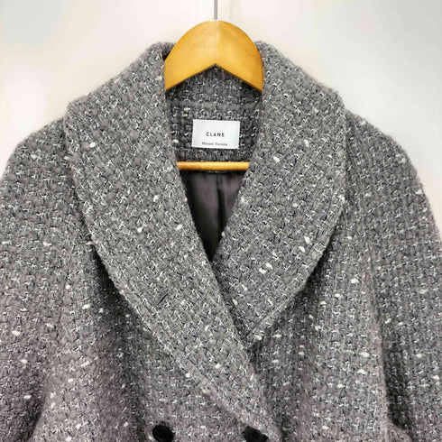 クラネ CLANE 25AW コラボ OVER TWEED COAT オーバー ツイード コート レディース JPN:0