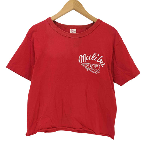 パールダイバー pearl diver USA製 クルーネッククロップドTシャツ レディース import:S