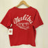 パールダイバー pearl diver USA製 クルーネッククロップドTシャツ レディース import:S