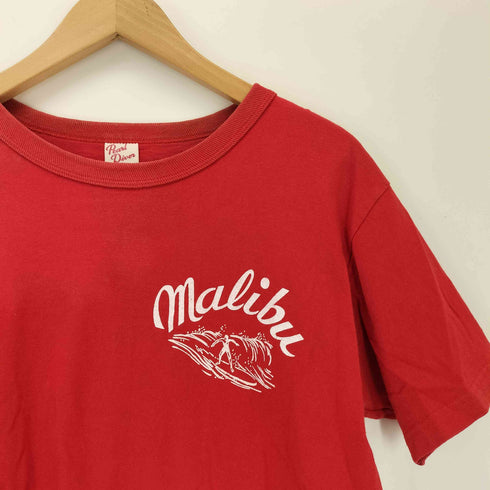 パールダイバー pearl diver USA製 クルーネッククロップドTシャツ レディース import:S