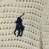 ポロバイラルフローレン Polo by RALPH LAUREN Big Pony クロシェイド コットン カーディガン (100ホワイト) レディース import:M