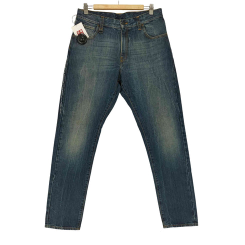 モンクレール MONCLER PANTALONE DENIM インディゴ ストレート デニムパンツ メンズ 46