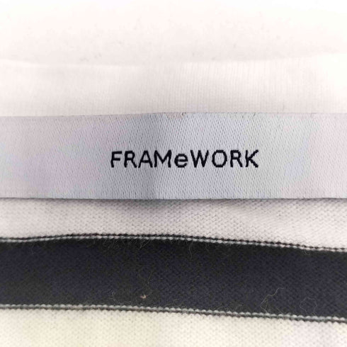 フレームワーク FRAMeWORK 長袖 ボーダーカットソー レディース