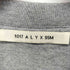 アリクス 1017 ALYX 9SM ESSENTIALS OVERSIZED SS GREY T-SHIRT エッセンシャル オーバーサイズ 半袖 グレー Tシャツ メンズ import:M
