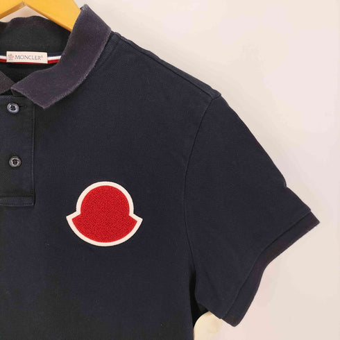 モンクレール MONCLER MAGLIA POLO MANICA CORTA ビッグロゴパッチ ポロシャツ メンズ import:S