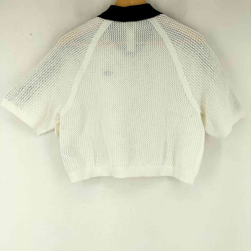 アディダス adidas KNIT CROCHET SS POLO アディカラー ニット かぎ針編み ポロ レディース import:S