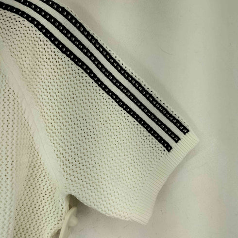 アディダス adidas KNIT CROCHET SS POLO アディカラー ニット かぎ針編み ポロ レディース import:S