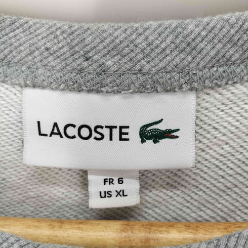 ラコステ LACOSTE レギュラーフィット プレミアムコットンクルーネックスウェット メンズ import:XL