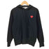 プレイコムデギャルソン PLAY COMME des GARCONS 赤 ハート ロゴ ジップ パーカー メンズ JPN:S