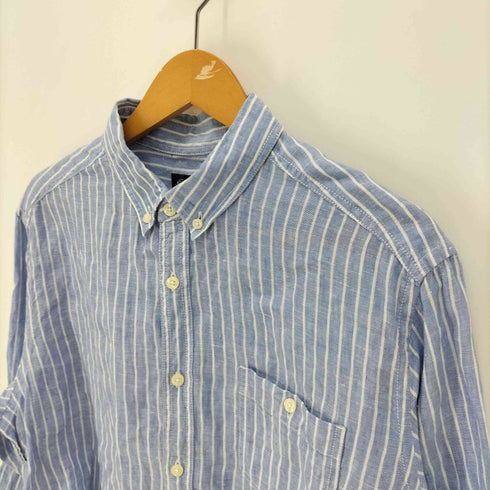 エディーバウアー Eddie Bauer 00S ポケット コットン S/S レギュラカラーシャツ メンズ import:M