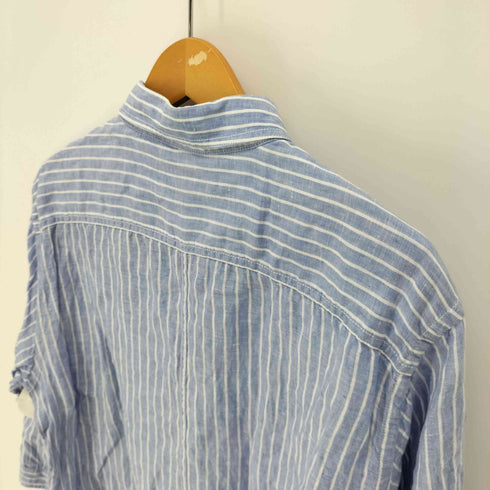 エディーバウアー Eddie Bauer 00S ポケット コットン S/S レギュラカラーシャツ メンズ import:M