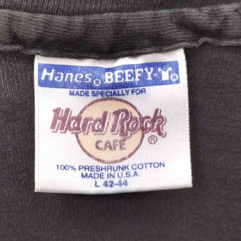 ハードロックカフェ Hard Rock Cafe 90S MADE IN USA ロゴプリント 半袖 Tシャツ メンズ JPN:L