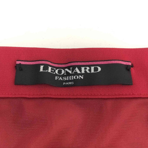レオナール LEONARD トリアセテート ポリエステル 無地 タイトスカート レディース 63